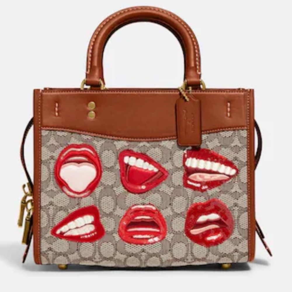 Limited Edition Coach X Tom Wesselmann Rogue 25 In Signature Jacquard RARE